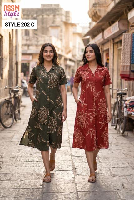 Ossm style 202 C kurtis wholesale online 