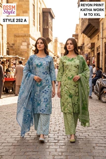 Ossm style 252 A aarvi kurtis wholesale 