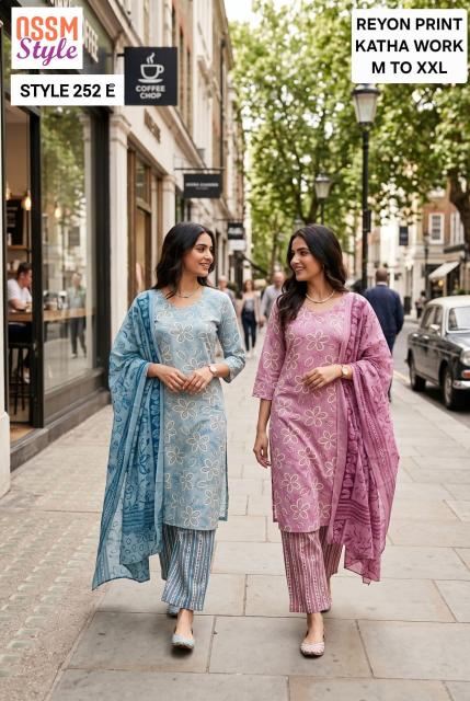 Ossm style 252 E address of kurti cotton wholesaler in jaipur 