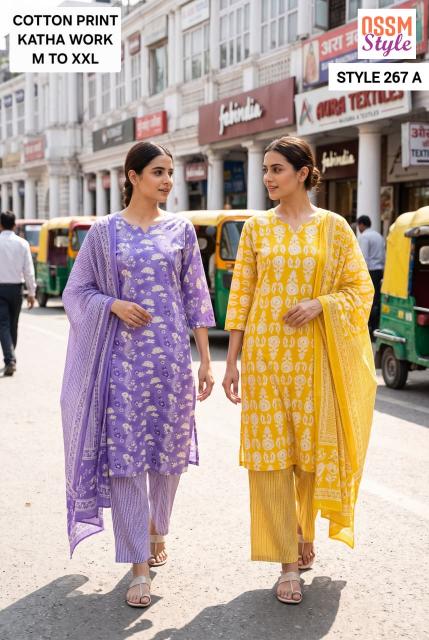 Ossm style 267 A aarfa kurtis wholesaler 