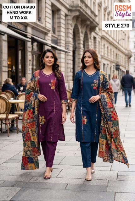 Ossm style 270 branded kurtis wholesale in surat 