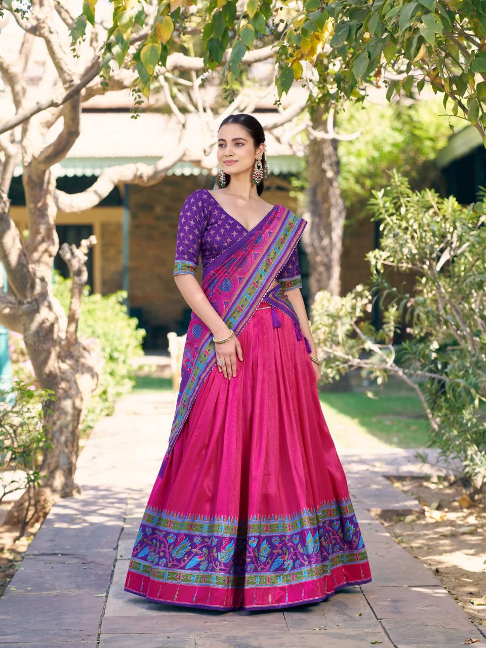 purple Lehenga choli manufacturers