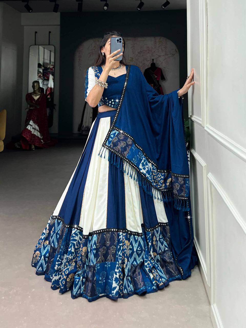  Royal blue Georgette lehenga choli in Valsad