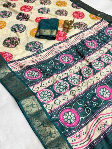 Vastrangan bandhani print saree supplier