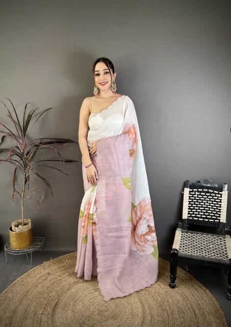 Vastrangan big floral prints india saree wholesale 