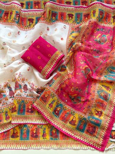 Vastrangan floral digital print buy wholesale saree online 