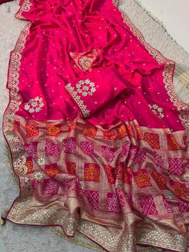 Vinayak dola viscose top saree wholesalers in surat 