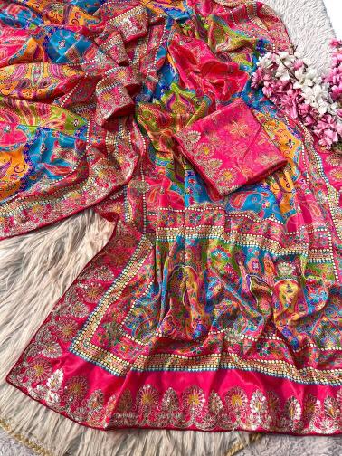 Vinayak kalamkari print wholesale price saree 