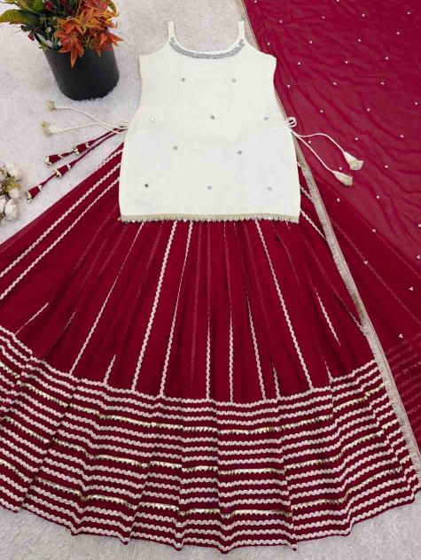 White Designer lehenga choli wholesale