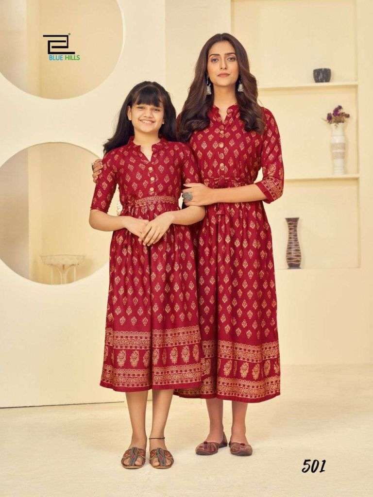 mom daughter combo kurtis