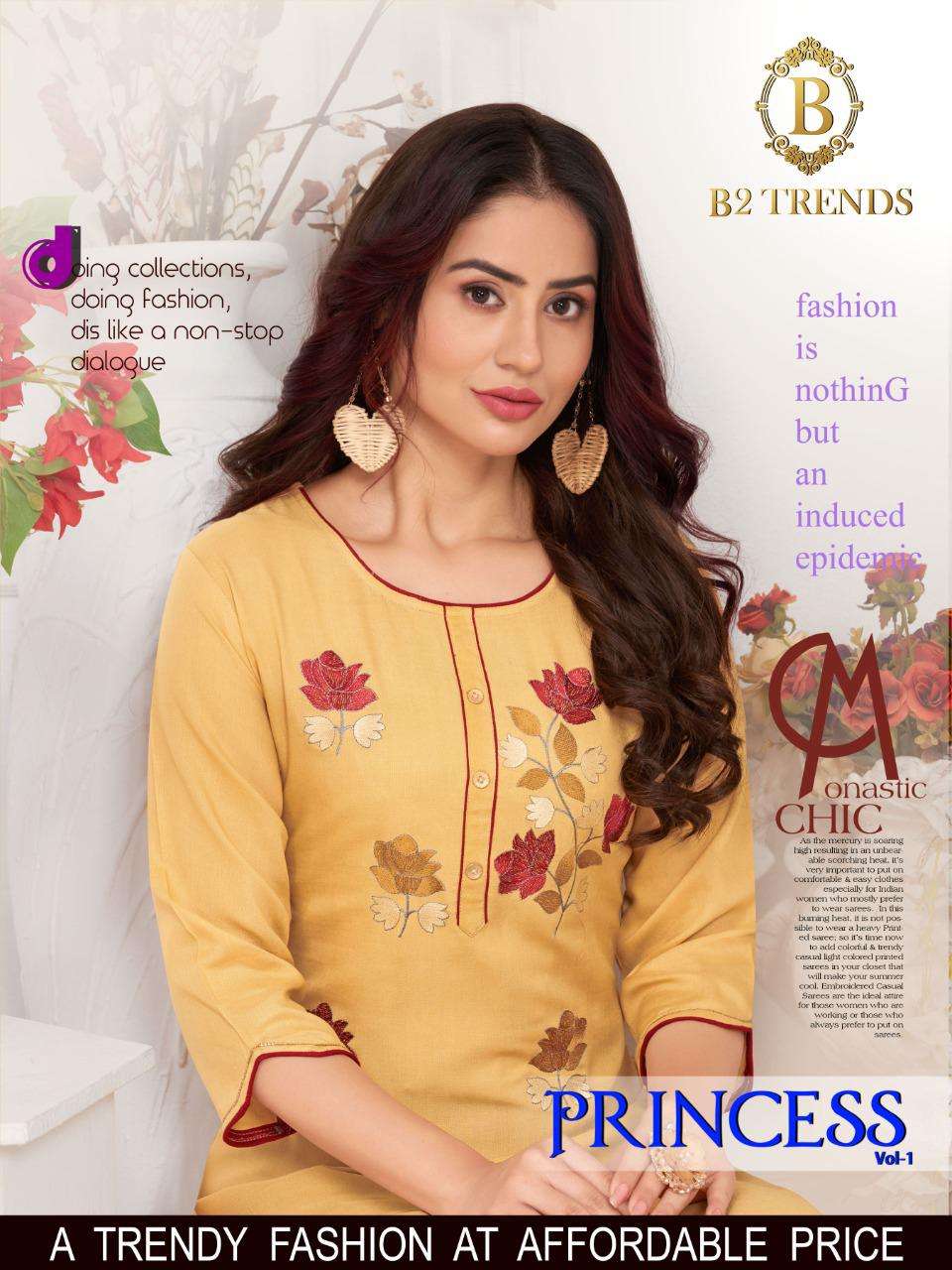 B2 trends princess Vol 1 Premium collection of rayon kurti