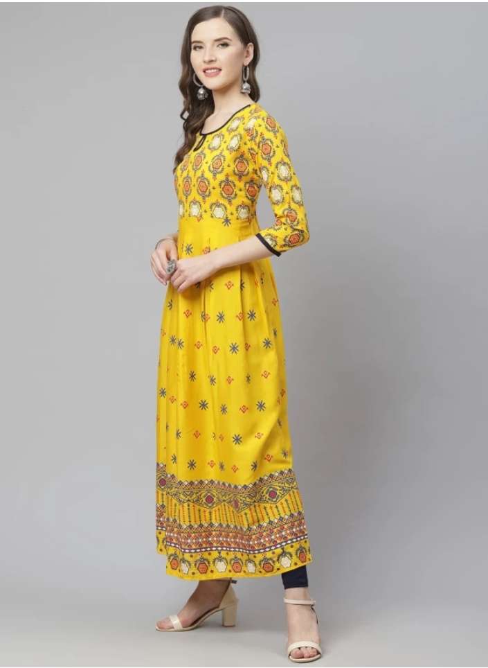 NX brand kena catalogue yellow colour buy kurtis wholesale india 