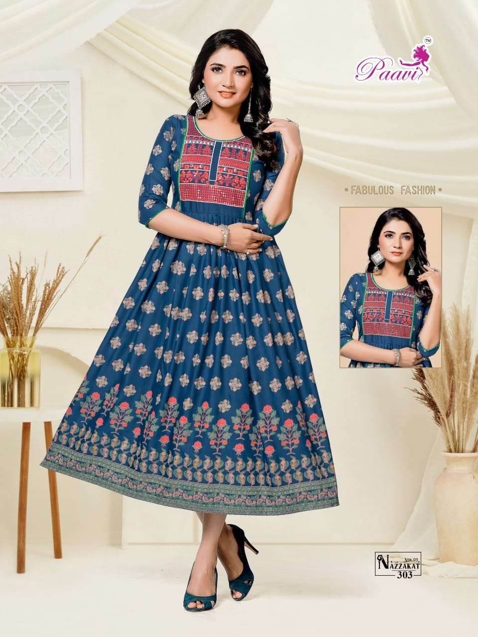 Pavvi  Nazakat Vol 3 New kurti catalogue Collection 