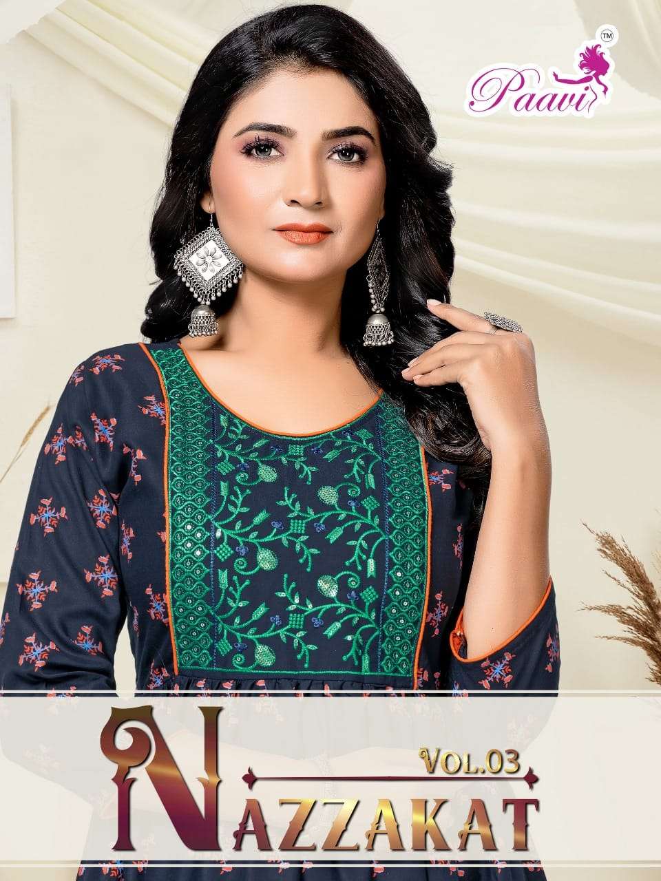 Pavvi  Nazakat Vol 3 New kurti catalogue Collection 