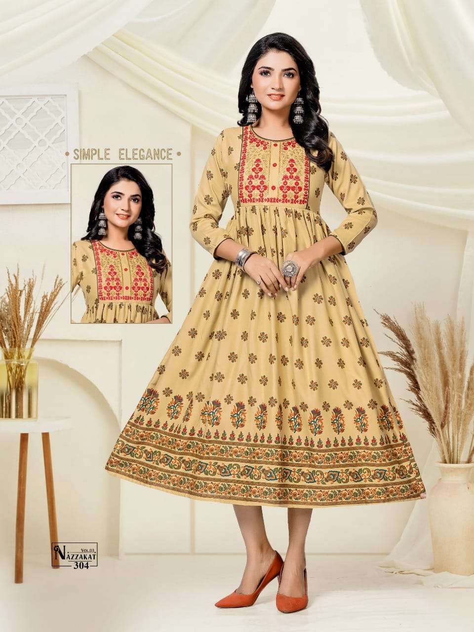 Pavvi  Nazakat Vol 3 New kurti catalogue Collection 
