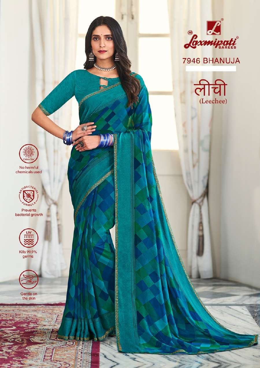 Multicolor Party Wear Laxmipati Awaari Georgette Colorful Printed Sarees,  With blouse piece at Rs 1090 in Surat