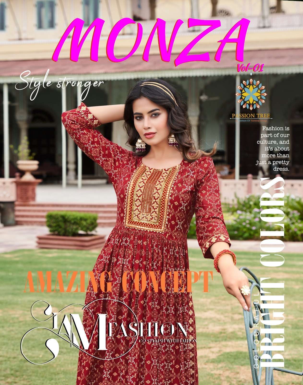 PASSION TREE MONZA VOL.1 DESIGNER NYRA CUT KURTI COLLECTION