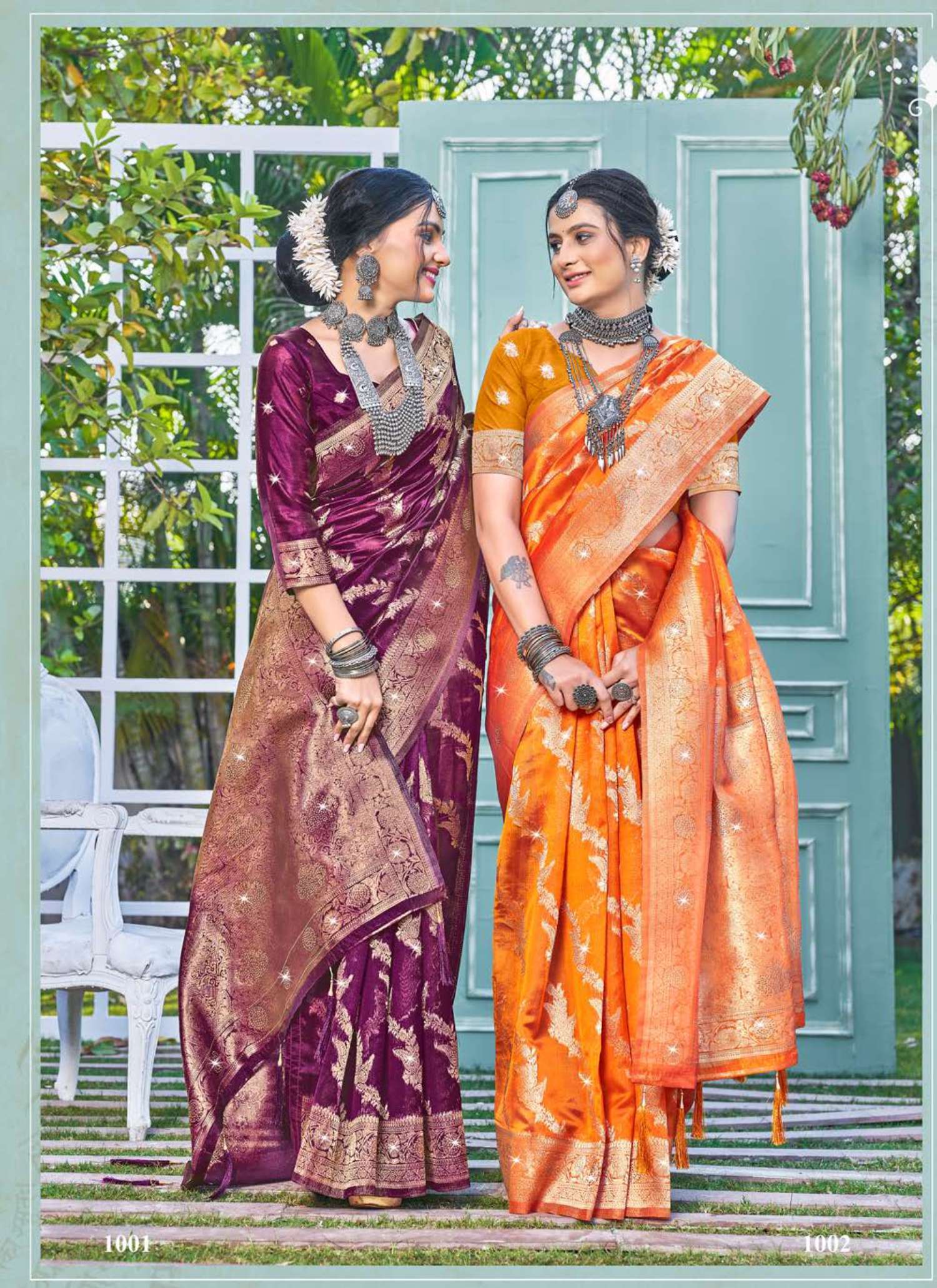 Saroj textile presents Chaaru Vol 1 Banarasi sarees catalogue At Wholesale