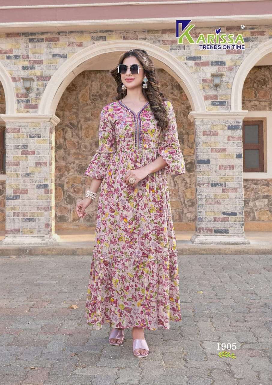 Party Wear Designer Gown Style Long Kurti, Age Group: 20 at Rs 1025 in Surat