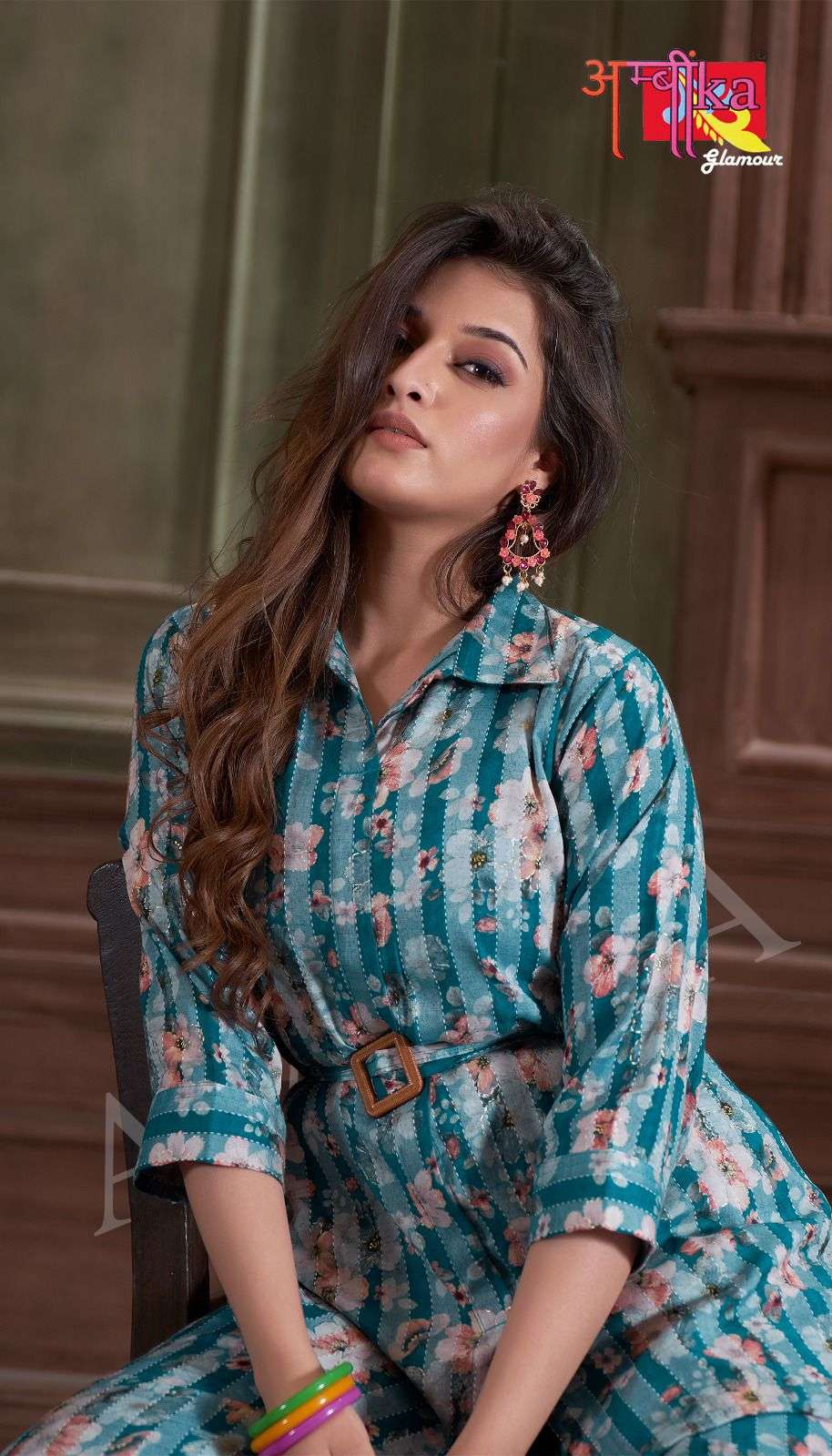 ambika kurties mumbai meri jaan designer printed co ord set