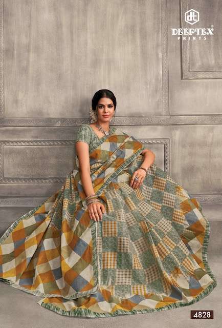 Deeptex Mother India Vol 48 Cotton Saree Wholesaler in surat