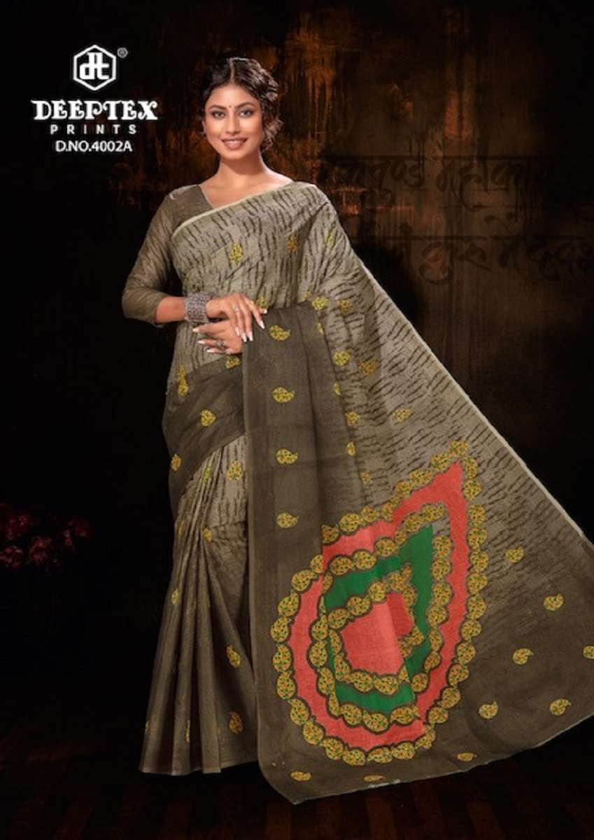 Buy Slimy Green Cotton Saree online-Karagiri