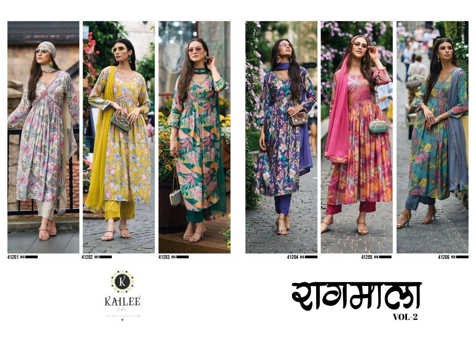 KAILEE FASHION RAGMALA vol-2 NYRA CUT KURTI WHOLESALE CATALOG