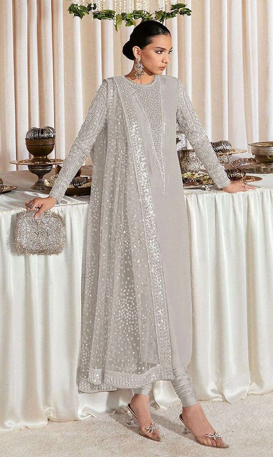 KF - 147 Fox Georgette With Multi Pakistani Suits wholesale online market