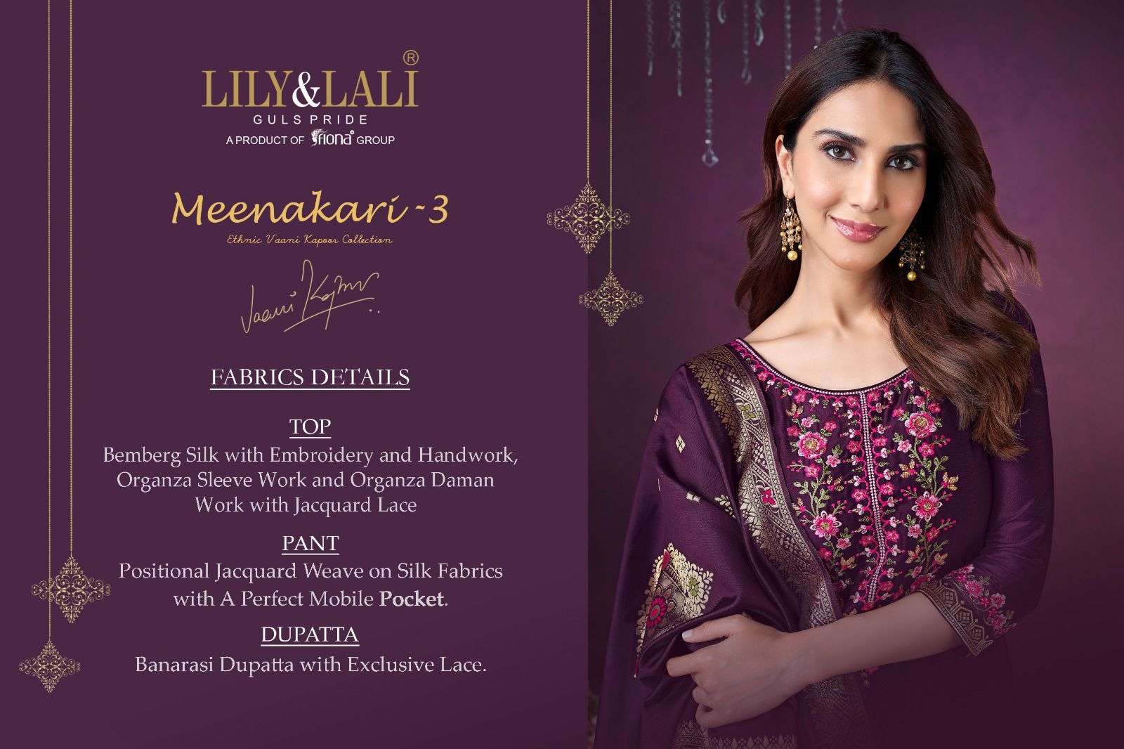 LILY & LALI MEENAKARI vol 3 VAANI KAPOOR COLLECTION branded kurti wholesale rate