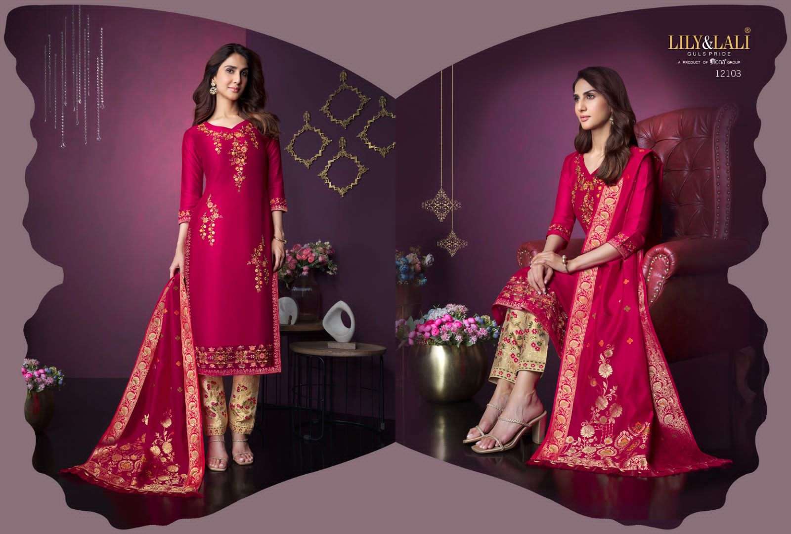 LILY & LALI MEENAKARI vol 3 VAANI KAPOOR COLLECTION branded kurti wholesale rate