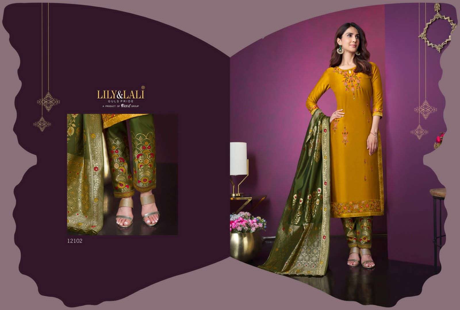 LILY & LALI MEENAKARI vol 3 VAANI KAPOOR COLLECTION branded kurti wholesale rate