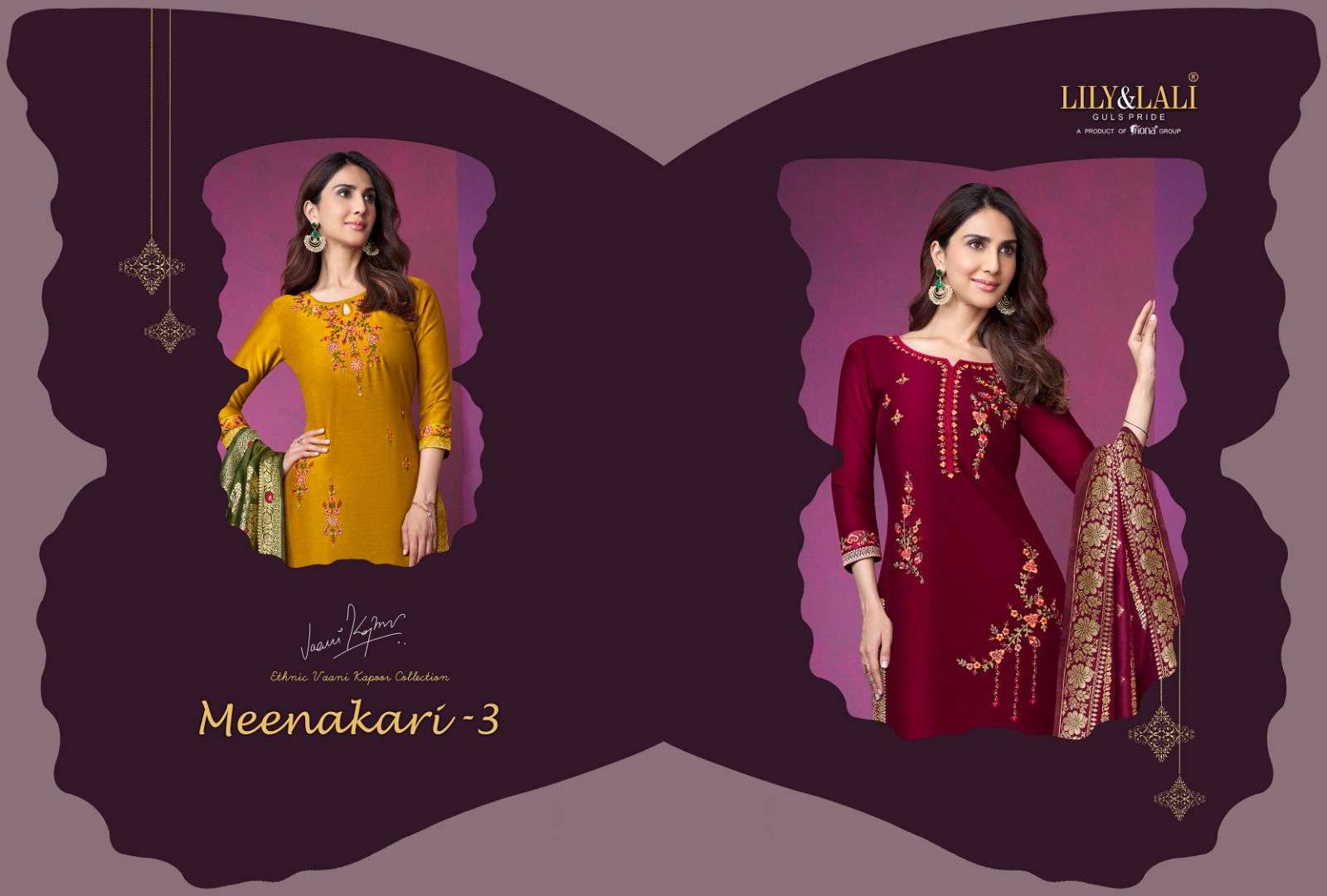 LILY & LALI MEENAKARI vol 3 VAANI KAPOOR COLLECTION branded kurti wholesale rate