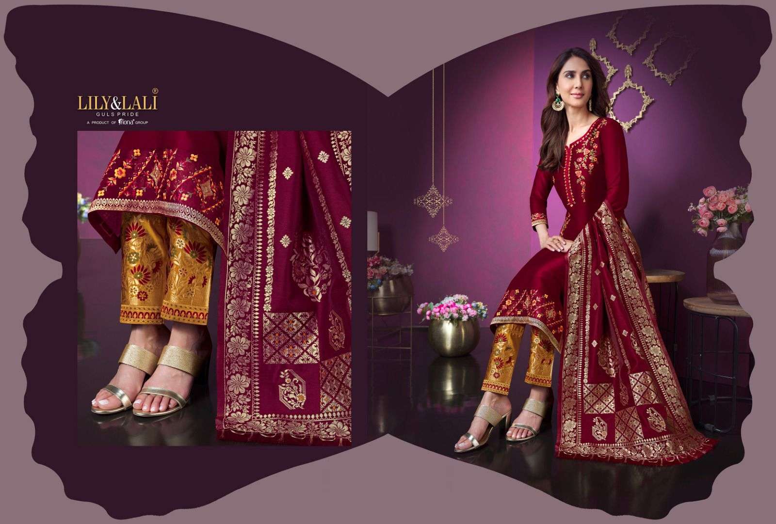 LILY & LALI MEENAKARI vol 3 VAANI KAPOOR COLLECTION branded kurti wholesale rate