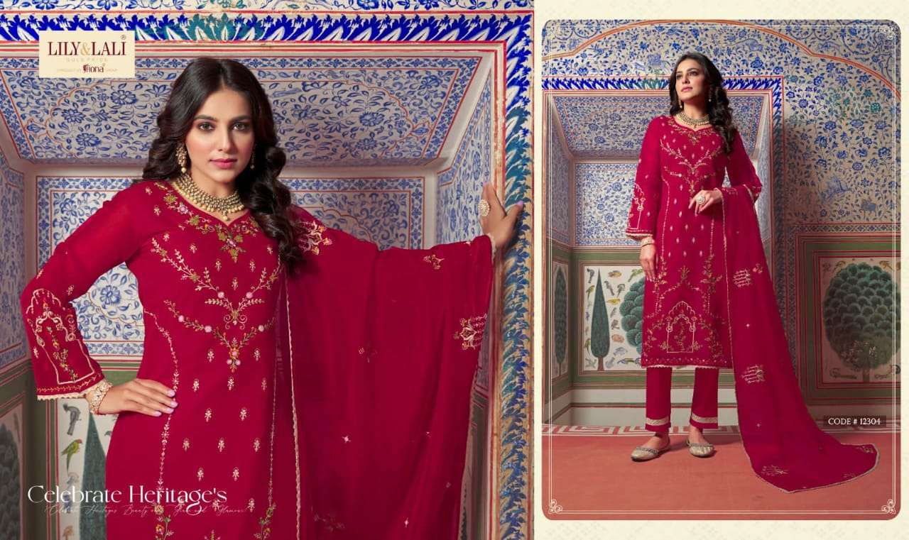 LILY & LALI Presents SHAHNAZ embordery and handwork boutique kurti wholesale price