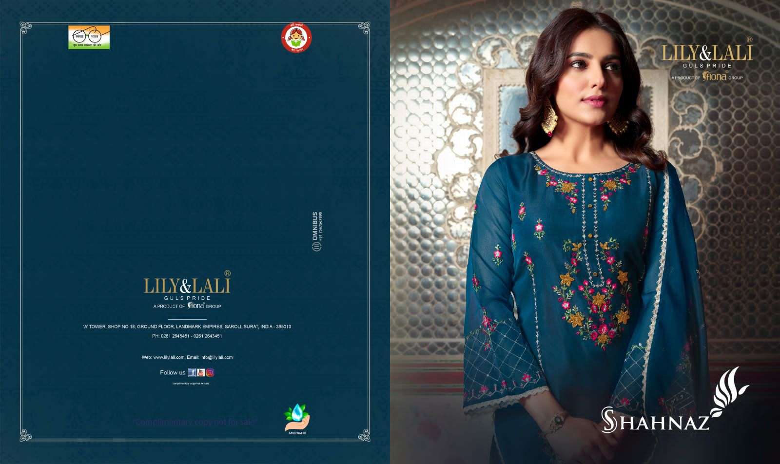 LILY & LALI Presents SHAHNAZ embordery and handwork boutique kurti wholesale price