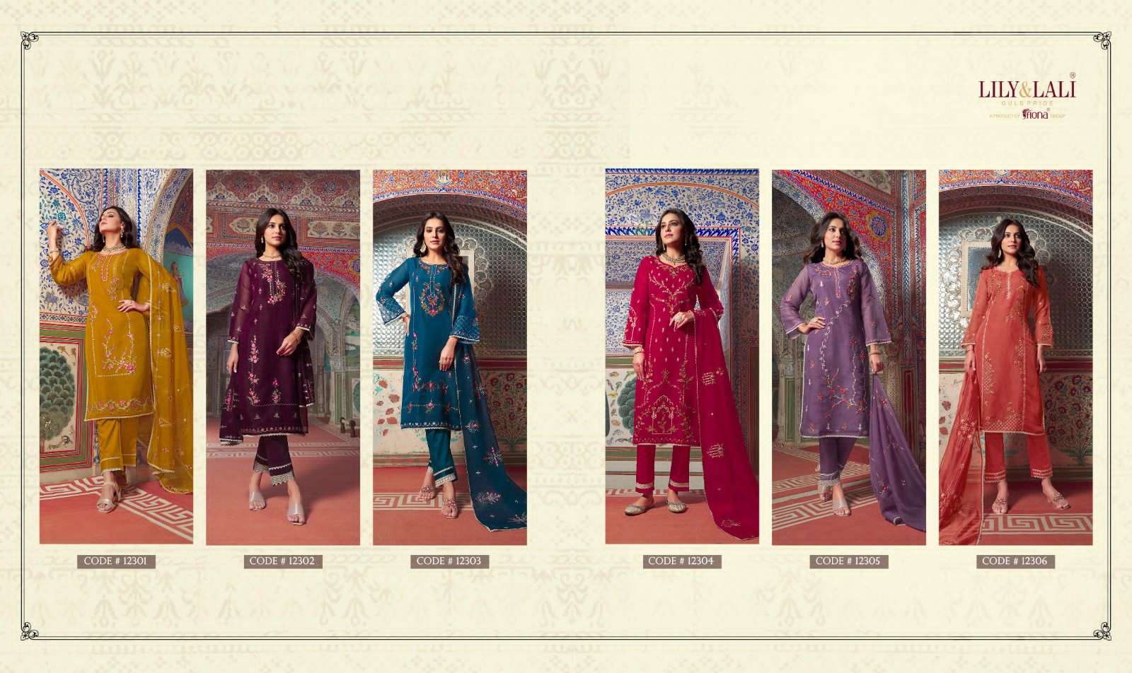 LILY & LALI Presents SHAHNAZ embordery and handwork boutique kurti wholesale price