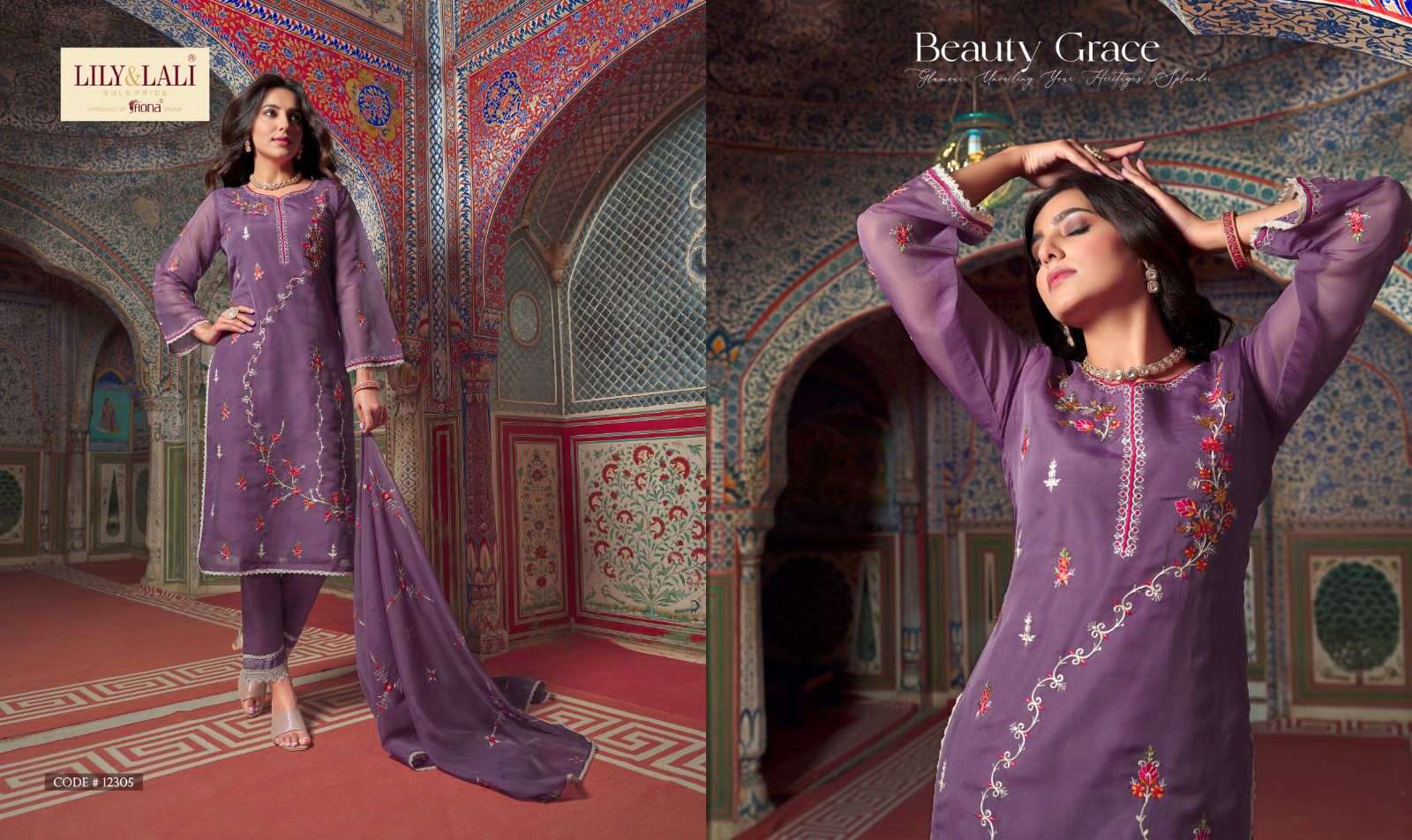 LILY & LALI Presents SHAHNAZ embordery and handwork boutique kurti wholesale price
