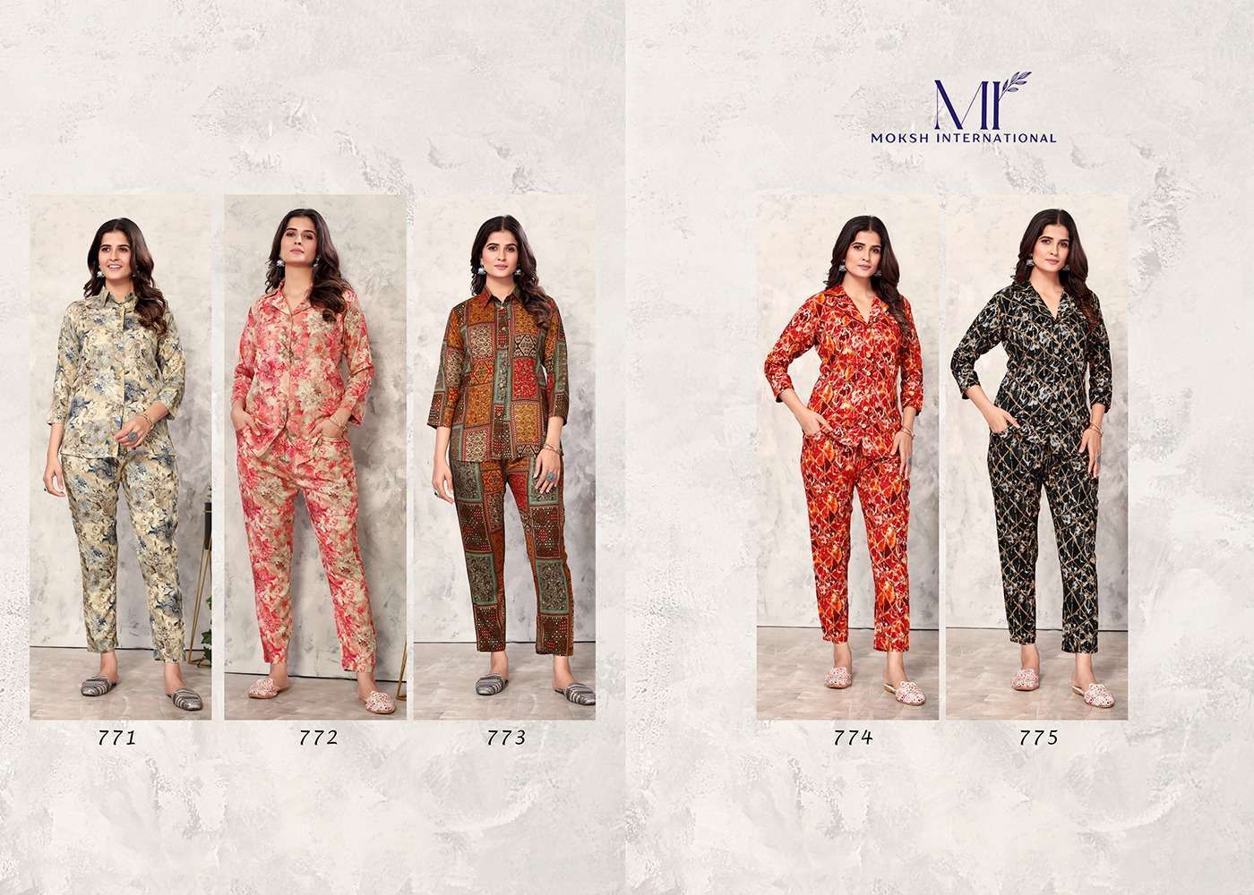 Moksh International Co-ord Set Vol-1 co-ord set Wholesale market india