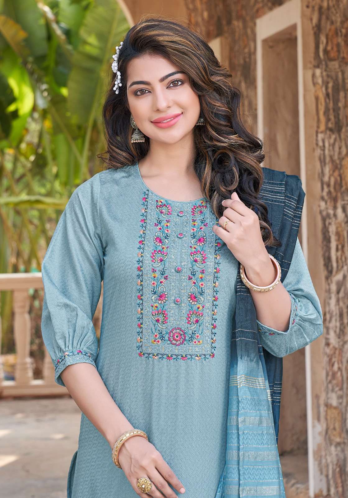 pink mirror twilight designer kurti pent duppta cataloge wholesaler