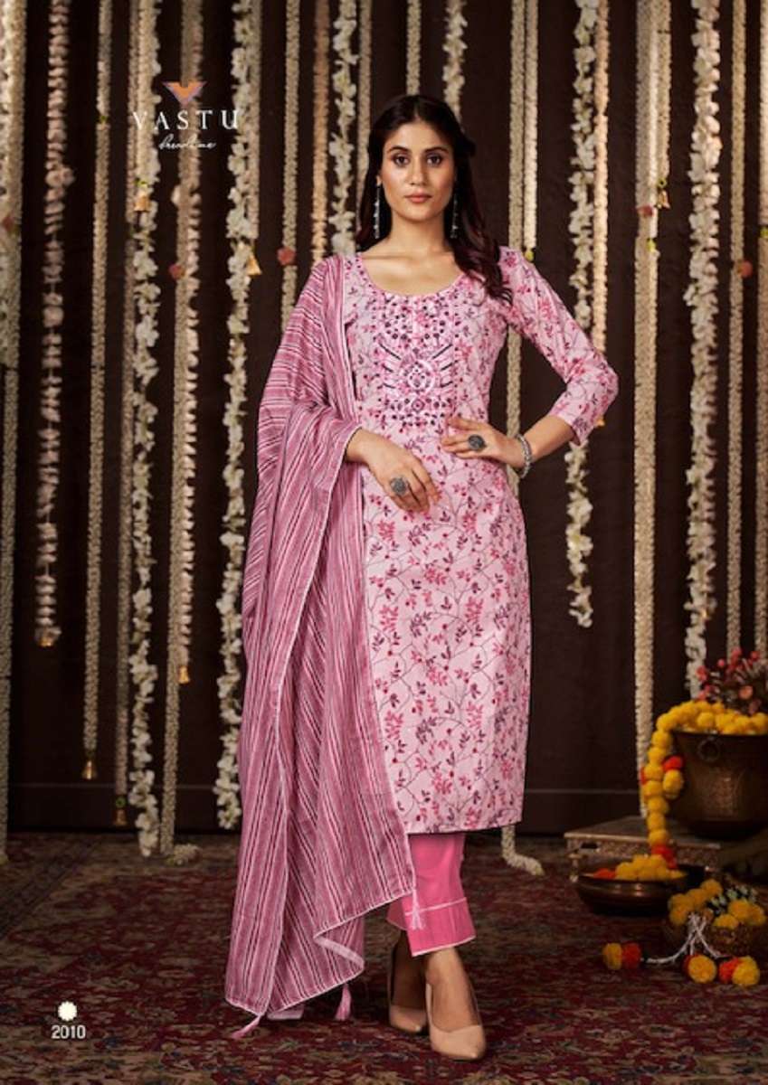Pranjul Cotton Dress Material Wholesale - Pranjul Priyanka Vol 7 Stitched