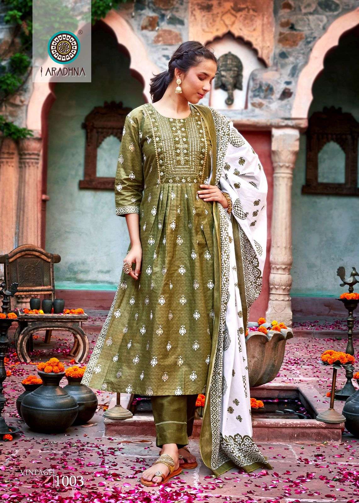 Aradhna vintage vol 1 cotton nyracut kurti wholesale
