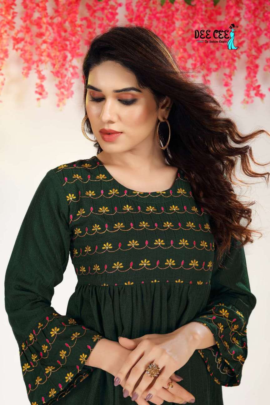 deecee meher fancy fabric short top frock style wholesale