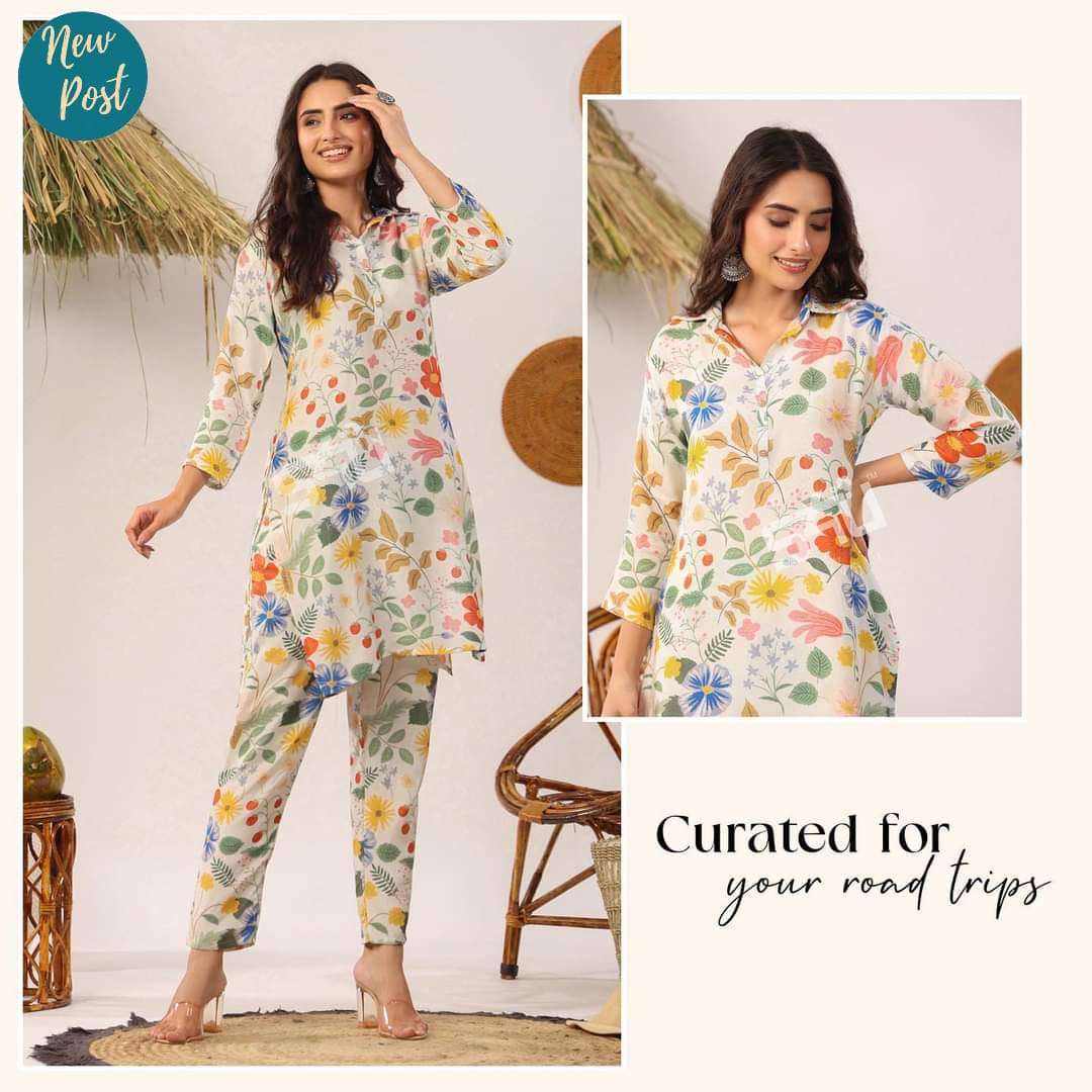 Designer muslin cord set wholesale 