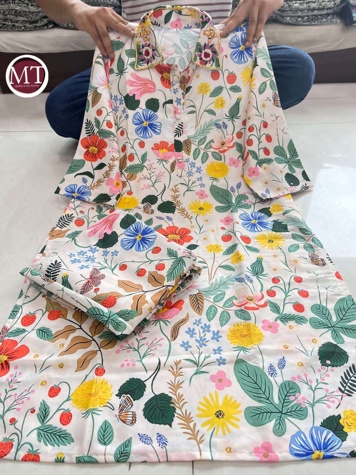 Designer muslin cord set wholesale 