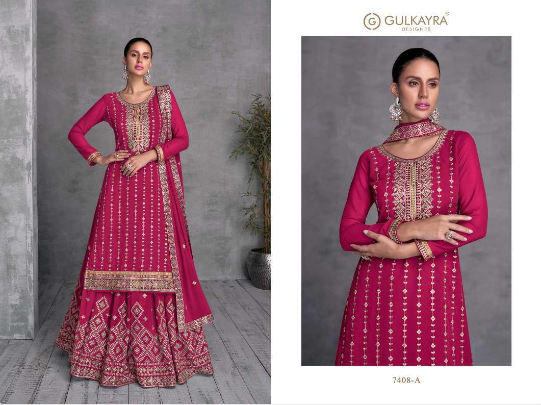 Gulkayra Trisha Real Georgette Salwar Kameez Wholesale market india