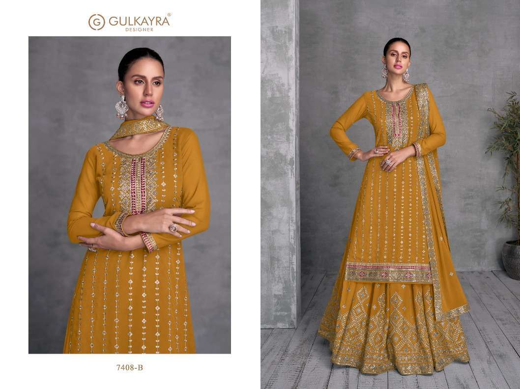 Gulkayra Trisha Real Georgette Salwar Kameez Wholesale market india