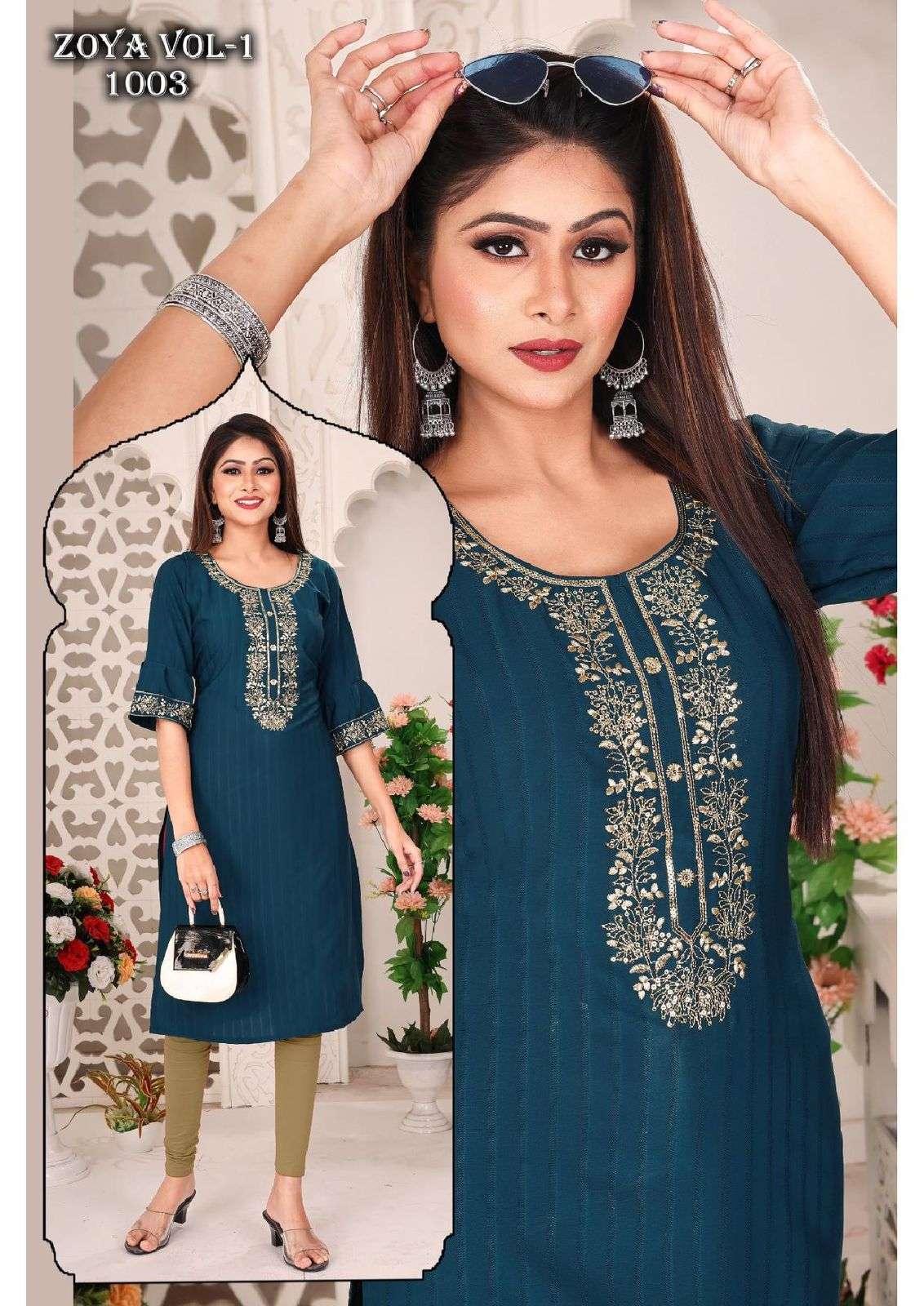 Jlf Zoya Vol 1 Designer Long Kurti Collection