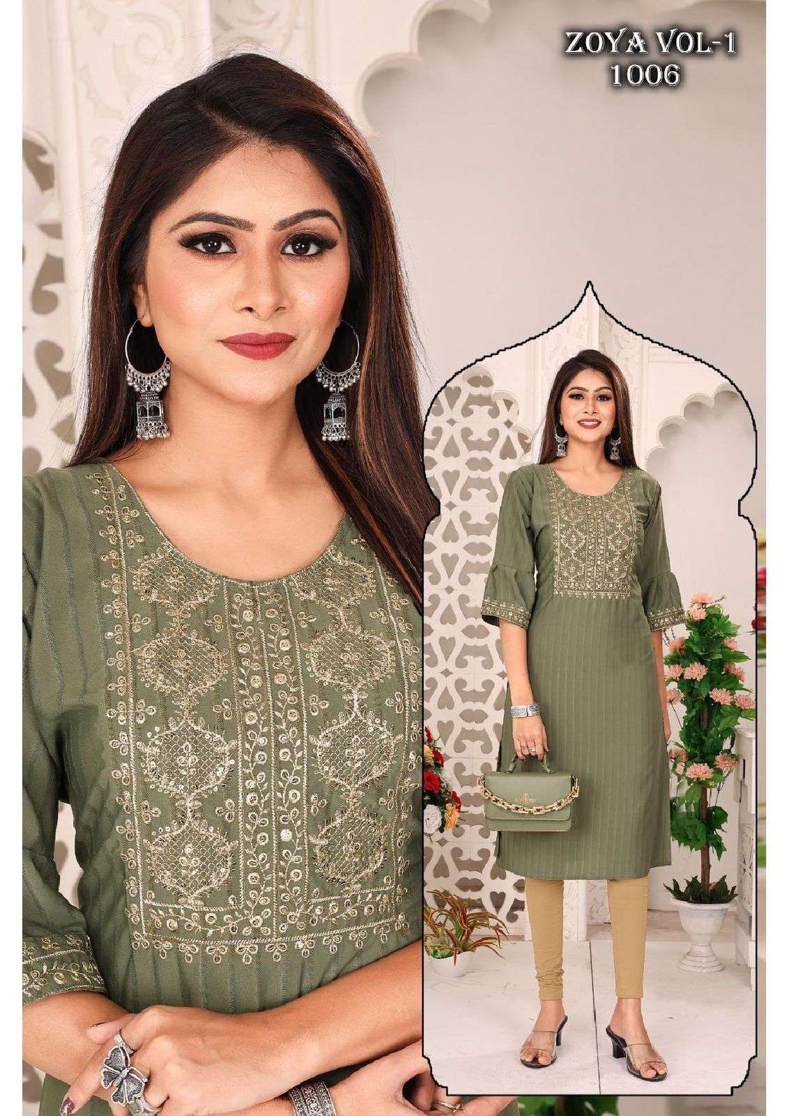 Jlf Zoya Vol 1 Designer Long Kurti Collection