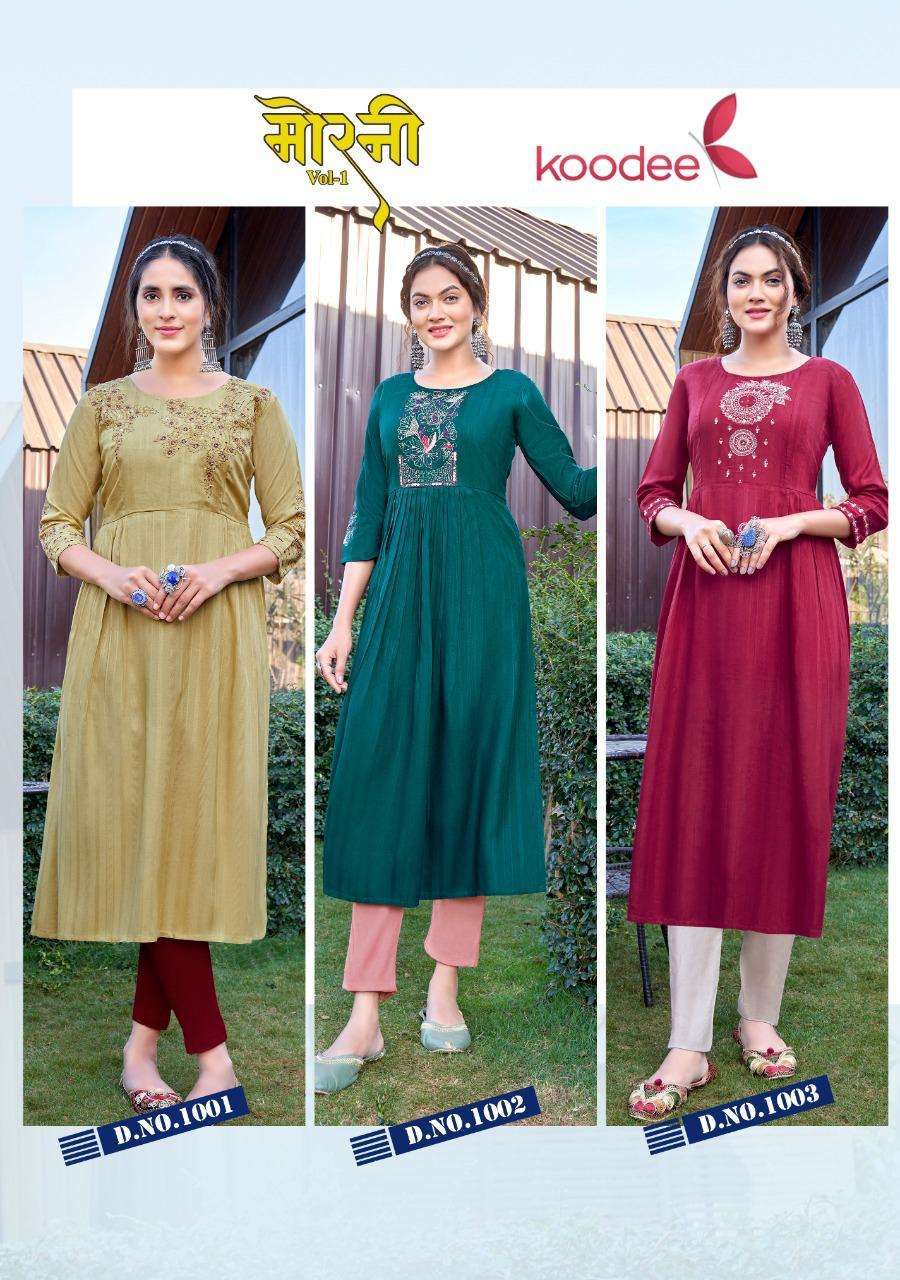  Koodee Morni vol 1designer  Kurti Wholesale market