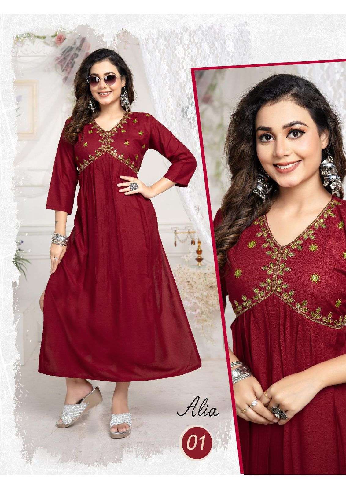 TRENDY ALIA Cut Kurti Wholesale market